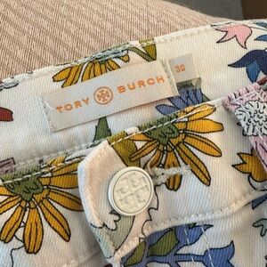 Tory Burch Floral Print Jeans